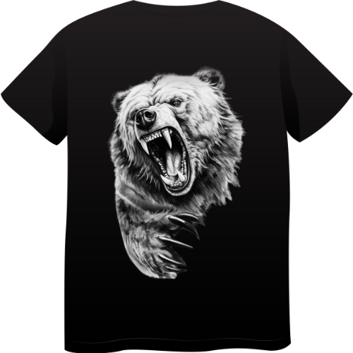 Roaring Fury Bear Graphic Tee